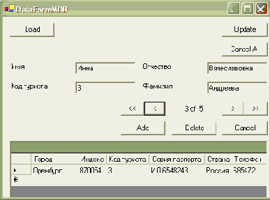 Технология Microsoft ADO.NET